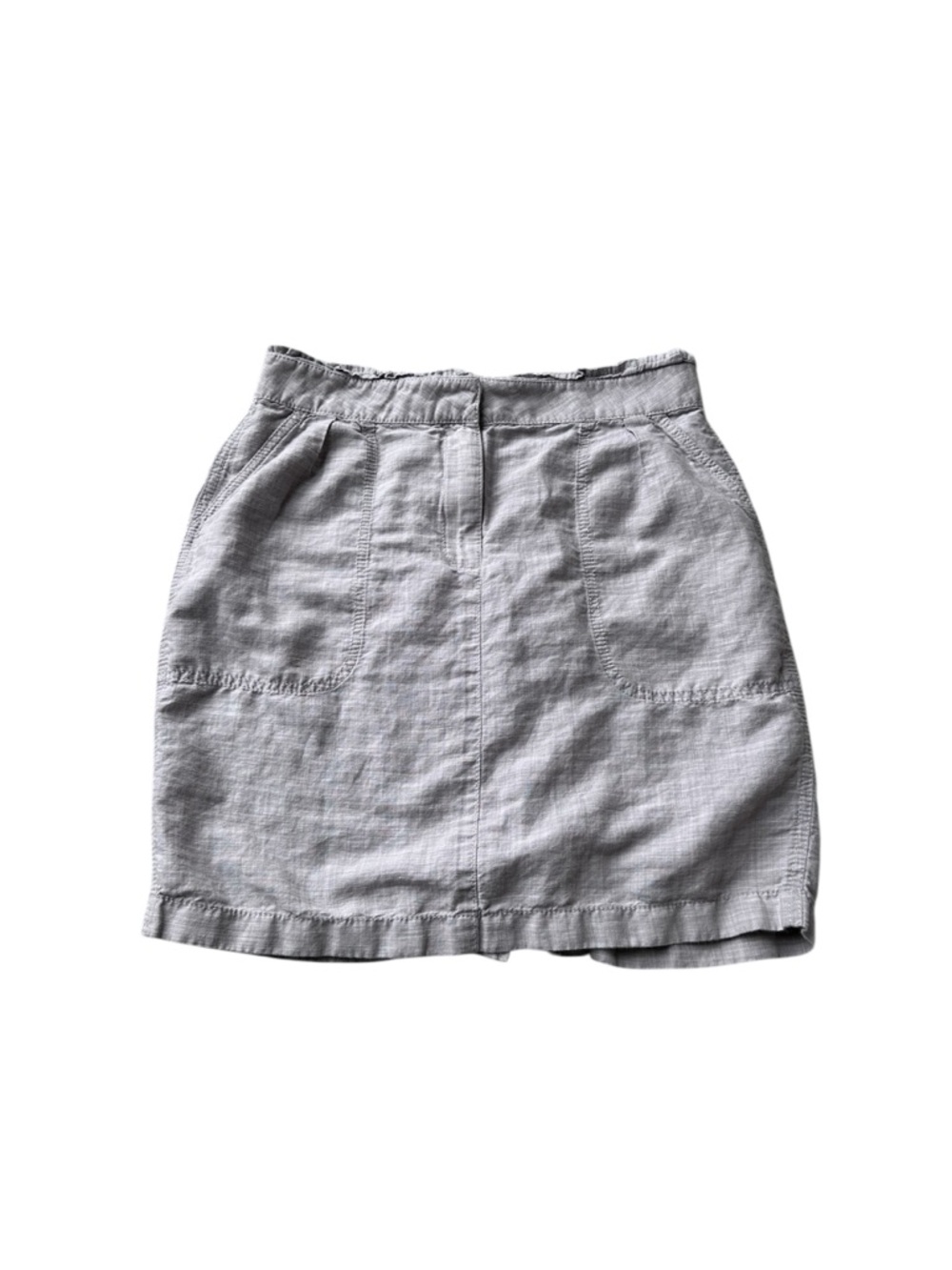 J.Crew Linen Blend Skirt – Women’s Size 6 | Coastal Chic Neutral Summer Capsule